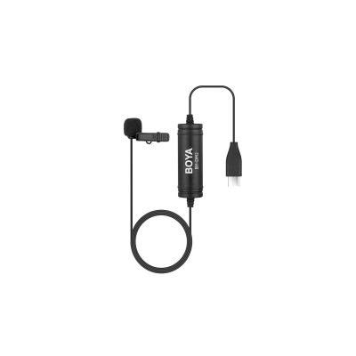 Mikrofon lavalier omnidirectional BOYA BY-DM2 USB Type-C për Android
