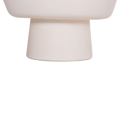 Tavolinë anësore HomeMarkt Pirson Round, fiber cement, diametër 60 cm, e bardhë