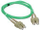 Kabllo optike Alantec FO Patch Cord, MM OM3 50/125, LC SC duplex, 3m, portokalli
