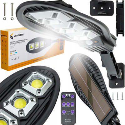 Lampë solare muri outdoor, me sensor lëvizjeje, IP65, e zezë