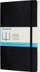 Fletore Moleskine Classic Expanded, A5 13 x 21 cm, 400 faqe me pika, kapak i butë, e zezë