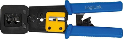Vegël krimpimi LogiLink WZ0037, për RJ11 RJ12 RJ45, me prerëse, e zezë