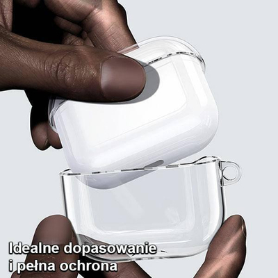 Etui mbrojtës USAMS për Apple AirPods 3, TPU, gjysmë transparent