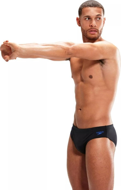 Rroba banje meshkuj Speedo Tech Panel Brief, 7cm, ECO Endurance+, e zezë blu