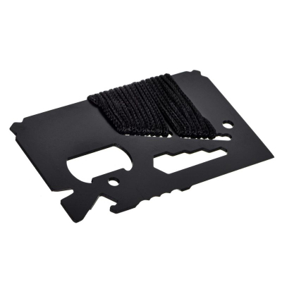 Kartë multifunksionale Azimuth Tool Card, 13 vegla, çelik inox, e zezë