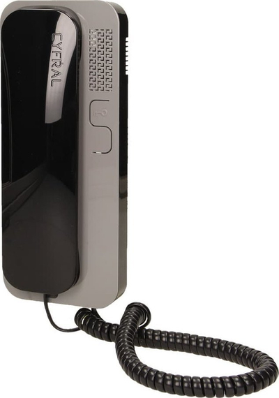 Interfon banesor CYFRAL SMART 5P, 4 6 përçues, montim në mur, zi gri