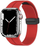 Rrip silikoni 4wrist për Apple Watch 42/44/45/49 mm, i kuq