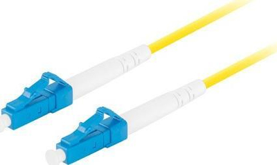 Kabllo fibër optike Lanberg LC/UPC LC/UPC, singlemode, 5m, e verdhë