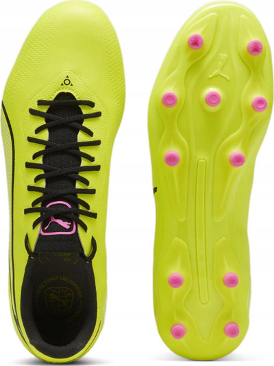 Këpucë futbolli Puma King Pro FG AG 107566-05, për burra, e verdhë