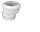 Lidhës ekscentrik për WC McAlpine MAC1FEXS, zhvendosje 20mm, hyrje 90–110mm, dalje 110mm, i bardhë