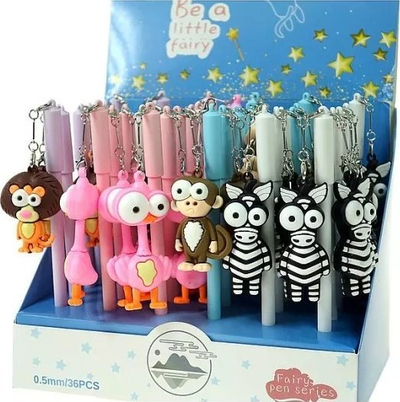 Set stilolapsa xheli Adar Animals, 0.5mm, 36 copë, shumëngjyrësh