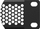Panel bosh i shpuar për ajrosje për rack BSVH Series 19", çelik 1.5 mm, i zi