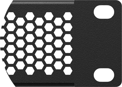Panel bosh i shpuar për ajrosje për rack BSVH Series 19", çelik 1.5 mm, i zi