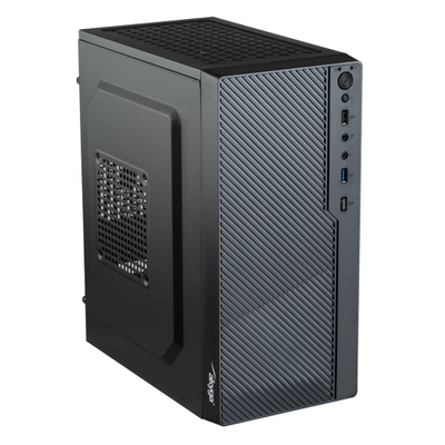 Kuti kompjuteri Akyga AK36BK Micro Tower, Micro ATX, USB 3.0, e zezë