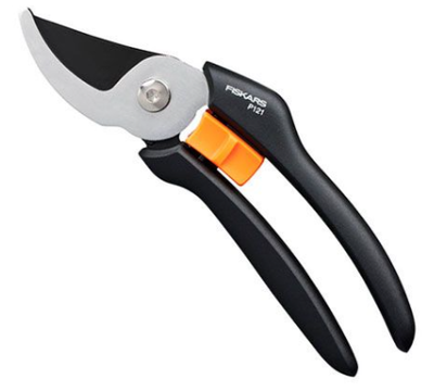Gërshërë  P121 Fiskars, për krasitje, zezë/ portokalli