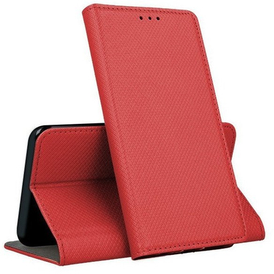 Mbulesë Mocco Smart Magnet Book për Apple iPhone 12 Pro Max, libër, e kuqe