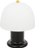 Lampë tavoline LED Atmosphera Rick, 21cm, kupolë xhami, e zezë