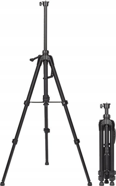 Tripod për lazer Milwaukee TRP120, lartësi 47–120 cm, fileto 1/4", ngjyrë e zezë
