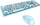 Set tastierë dhe maus wireless Mofii Sweet, 104 taste, 2.4G, blu