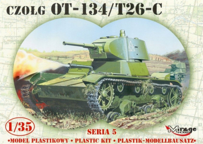 Пластичен модел Mirage Hobby лесен тенк OT-134 T-26-C, 1:35, лимитирано издание