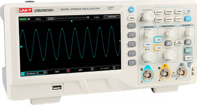 Osciloskop digjital Uni-T UTD2202CEX+, 2 kanale, 100MHz, gri