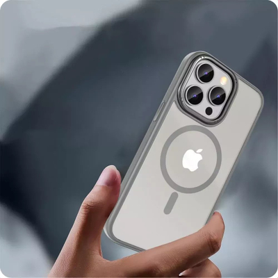 Këllëf telefoni Tech-Protect MagMat 2 për iPhone 15 Pro, MagSafe, i tejdukshëm, titanium mat