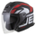 Helmetë moto Cassida Jet Tech 2.0 RoTo, urbane, black matt red white