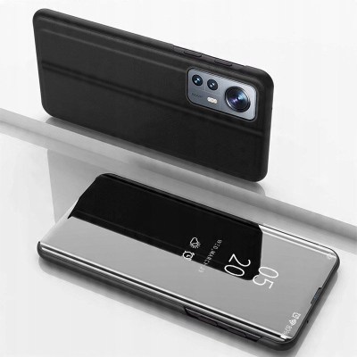 Këllëf telefoni Hurtel Clear View për Xiaomi 12 Lite, me kapak, i zi