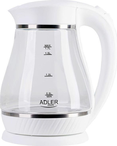 Ibrik elektrik Adler AD 1274, 2200W, i bardhë