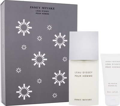 Set dhurate per burra Issey Miyake L Eau D Issey Pour Homme, EDT 75ml, xhel dushi 50ml