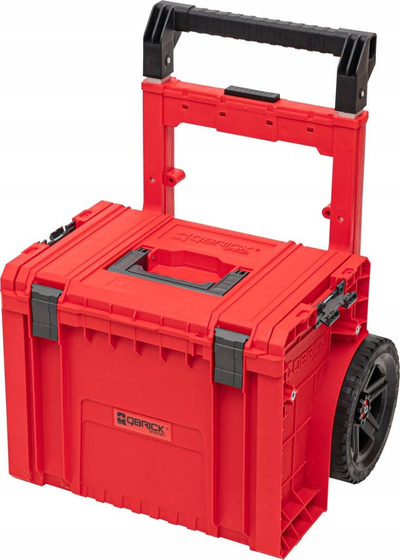 Kuti veglash Qbrick System Pro Cart 2.0 Plus, me rrota, e papërshkueshme nga uji, e zezë