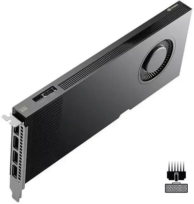 Графичка картичка NVIDIA RTX Pro 4000 Blackwell, 24GB, GDDR6, црна