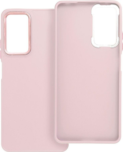 Kuti telefoni FRAME për Xiaomi Redmi Note 11 Pro, TPU, me cepa të forcuar, rozë e çelët