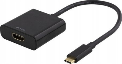 Адаптер USB-C во HDMI Deltaco, 4096x2160 30Hz, црн