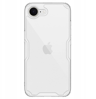 Маса за телефон Nillkin Nature Pro за iPhone 16e, мек TPU, заден дел PC, транспарентна