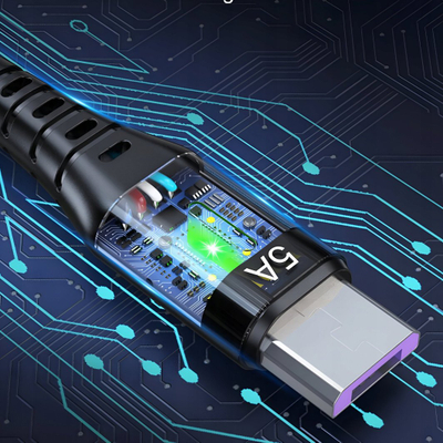 Kabllo karikimi Raptor Type C to Type C, 100W PD, të dhëna të shpejta, i zi