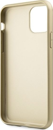 Kapak telefoni Guess 4G për iPhone 11 Pro, GUHCN61G4GG, gri me ar