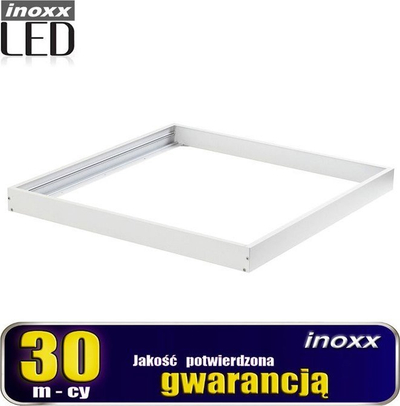 Kornizë sipërfaqeje për panel LED Nvox, 60x60cm, metal, e bardhë