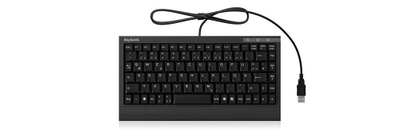 Tastierë Keysonic Mini, me kabllo, US, e zezë