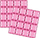 Set bazë magnetik Coblo Pastel Base Plates, 2 copë, 30x30 cm, rozë pastel