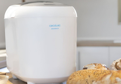 Makineri buke Cecotec Bread&amp;Co 1000 Delicious, 19 programe, ekran LCD, e bardhë