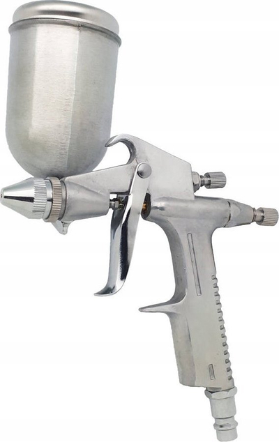 Пиштол за прскање Adler K-3 HP, 200 ml, млазница 0.5 mm, сребрено метален