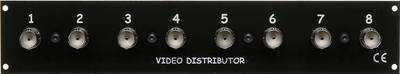 Panel shpërndarës video DELTA G-8C/R, 8 porta BNC, për RACK 19", i zi