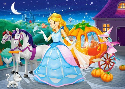 Puzzle Castorland Cinderella, 1:1, 32 x 23 cm, 60 elemente