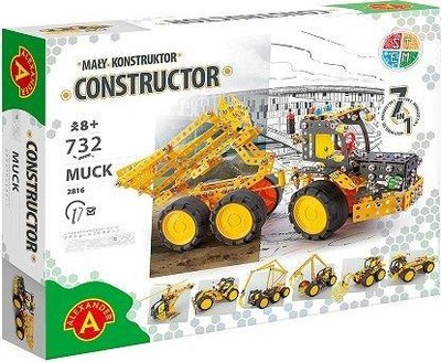 Set ndërtimi Alexander Toys Constructor Pro Muck, metal, edukativ, shumëngjyrësh