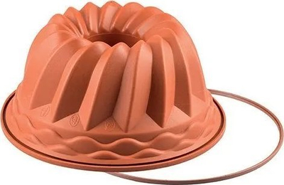 Forma për kek Silikomart Pan Mold, silikon 2.2L, 22x11cm, portokalli