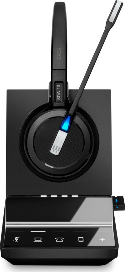 Kufje wireless EPOS IMPACT SDW 5016, DECT, bazë me lidhje triple, e zezë