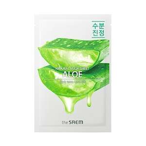 Маска за лице The Saem Natural Mask Sheet Aloe, хидратантна, 1 парче