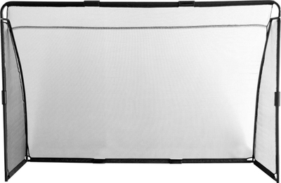 Portë futbolli Enero Pro, 240x160x80 cm, me rrjetë dhe target, e zezë