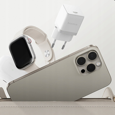 Karikues muri Baseus Palm 1C, 20W, me kabllo USB C 1m 60W, i bardhë
